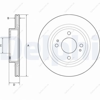 ПЕРЕДНИЙ ГАЛЬМУВАЛЬНИЙ ДИСК 251X17 V Delphi BG4830C