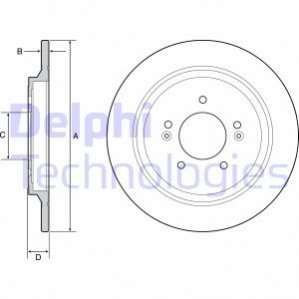 Тормозной диск Delphi BG4932C