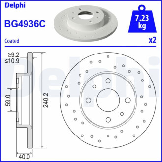 TARCZA HAM.TYL Delphi BG4936C