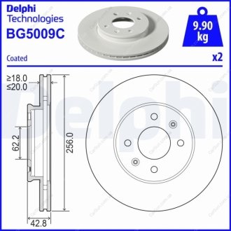 Гальмівний диск Delphi BG5009C (фото 1)