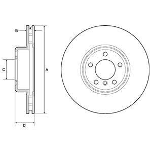 Гальмівний диск Delphi BG9157C