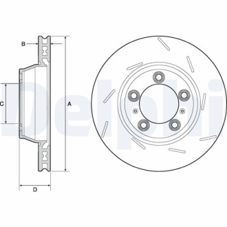 TARCZA HAMULCOWA TYL PRAWA Delphi BG9165C