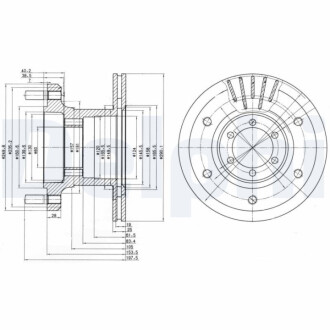 ПЕРЕДНИЙ ГАЛЬМУВАЛЬНИЙ ДИСК 290X25 V Delphi BG9453