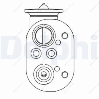 Розширювальний клапан, система кондиціонування повітря Delphi CB1001V
