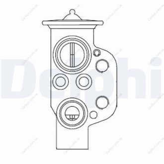 AUDI Расширительный клапан кондиционера Q3 11- Delphi CB1004V