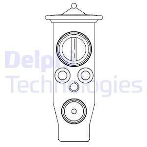 Расширительный клапан кондиционера - (5Q0820679C / 5Q0820679 / 5Q0816679B) Delphi CB1013V (фото 1)