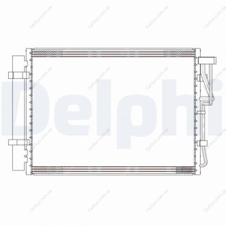 Радиатор кондиционера - (976061P200) Delphi CF20303