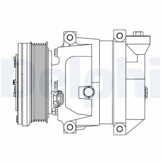 Компресор кондиціонера Delphi CS1009512B1