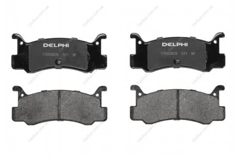 Дисковые тормозные колодки, комплект Delphi LP0521