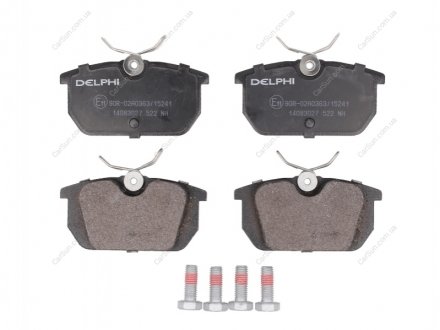 Комплект гальмівних колодок, дискове гальмо Delphi LP0522