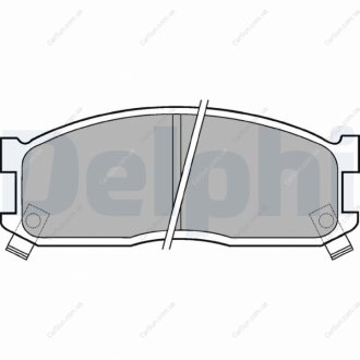 Дисковые тормозные колодки, комплект Delphi LP0530 (фото 1)