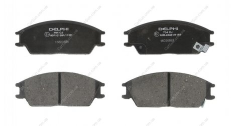 Комплект гальмівних колодок, дискове гальмо Delphi LP0704