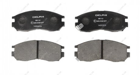 Комплект гальмівних колодок, дискове гальмо Delphi LP0803 (фото 1)