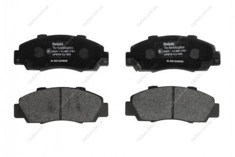 Дисковые тормозные колодки, комплект Delphi LP0872 (фото 1)