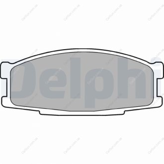 Дисковые тормозные колодки, комплект Delphi LP0981 (фото 1)