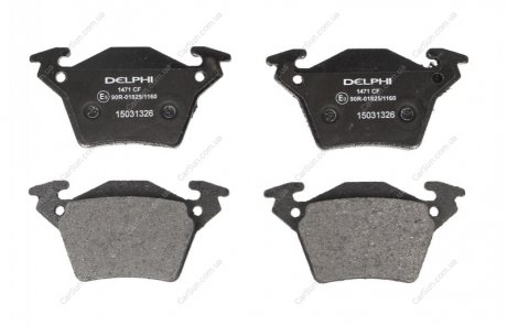 Комплект гальмівних колодок, дискове гальмо Delphi LP1471 (фото 1)