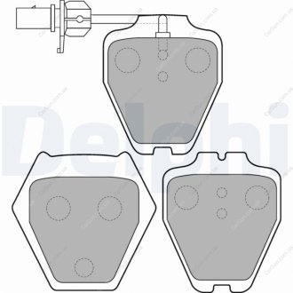 Комплект тормозных колодок, дисковый тормоз Delphi LP1703