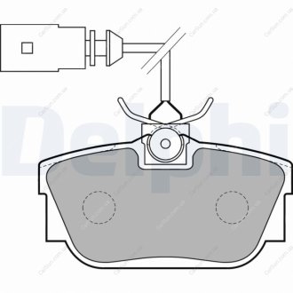 Тормозные колодки - (8671019180 / 8671019179 / 8671016749) Delphi LP1733