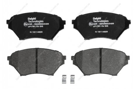 Комплект гальмівних колодок, дискове гальмо Delphi LP1761 (фото 1)