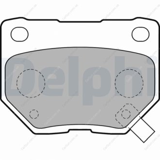 Комплект гальмівних колодок, дискове гальмо Delphi LP1780