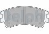 Комплект гальмівних колодок, дискове гальмо Delphi LP1799 (фото 2)