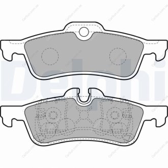 Комплект гальмівних колодок, дискове гальмо Delphi LP1912 (фото 1)
