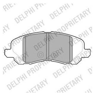 Гальмівні колодки, дискове гальмо (набір) Delphi LP2038 (фото 1)