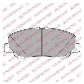 Колодки гальмівні дискові, комплект Delphi LP2119