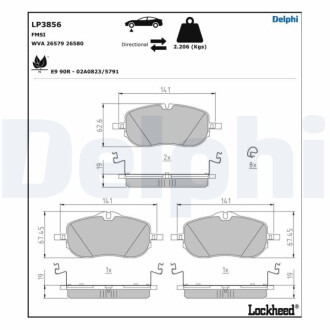 Автозапчасть Delphi LP3856