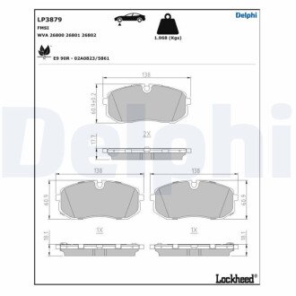 Автозапчасть Delphi LP3879