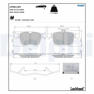 Автозапчасть Delphi LP5011EV