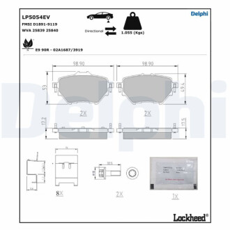 Автозапчасть Delphi LP5054EV