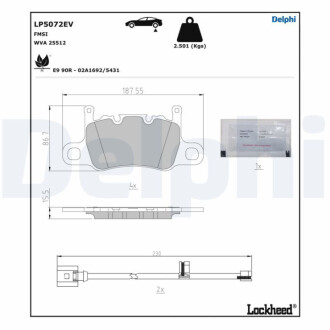 Автозапчасть Delphi LP5072EV