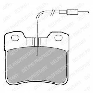 Колодки гальмівні дискові, комплект Delphi LP563
