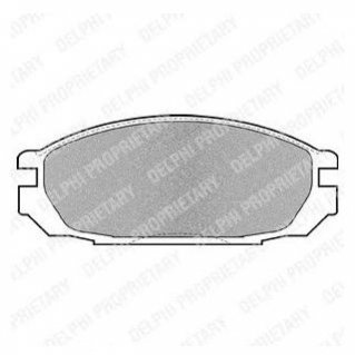 Комплект тормозных колодок, дисковый тормоз Delphi LP983