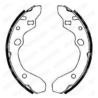 Колодки дискового тормоза Delphi LS1679