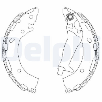 SZCZEKI HAMULCOWE Delphi LS2195