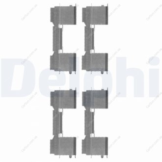Комплектующие, колодки дискового тормоза Delphi LX0478