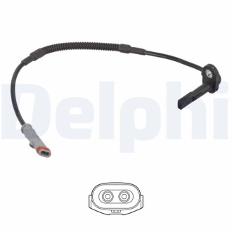 ДАТЧИК ABS ПЕРЕДНИЙ Л/П Delphi SS21252-12B1