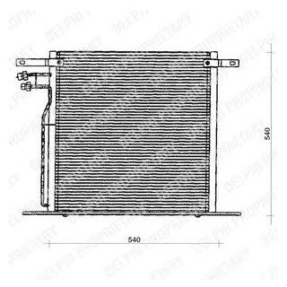 Радиатор кондиционера - (A6388350170 / 6388350170) Delphi TSP0225126