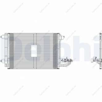Радиатор кондиционера - (5M0298403 / 1K0820411B / 1K0820411AK) Delphi TSP0225482