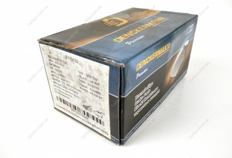 Комплект гальмівних накладок, дискове гальмо Denckermann B110132 (фото 1)
