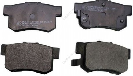 Комплект тормозных накладок, дисковый тормоз Denckermann B110274 (фото 1)