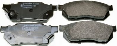 Комплект тормозных накладок, дисковый тормоз Denckermann B110283 (фото 1)