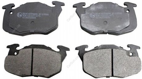 Комплект тормозных накладок, дисковый тормоз Denckermann B110588 (фото 1)