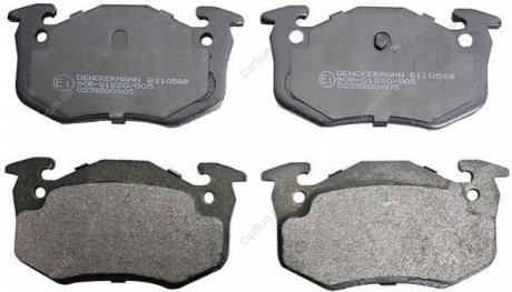Комплект тормозных накладок, дисковый тормоз Denckermann B110589 (фото 1)