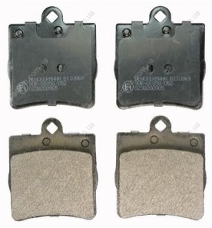 Комплект тормозных накладок, дисковый тормоз Denckermann B110869