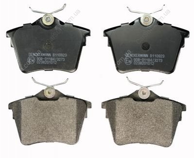 Комплект тормозных накладок, дисковый тормоз Denckermann B110923