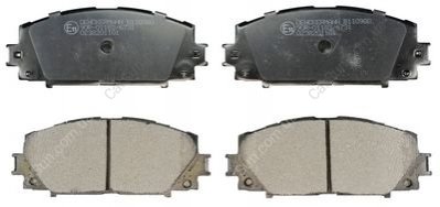 Комплект гальмівних накладок, дискове гальмо Denckermann B110980 (фото 1)