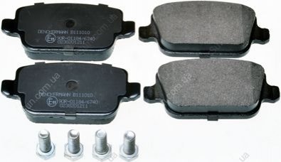Комплект гальмівних накладок, дискове гальмо Denckermann B111010